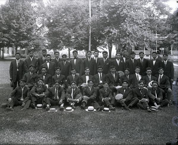 Male Students Prior to Going Home [pose 1] [version 1], 1912