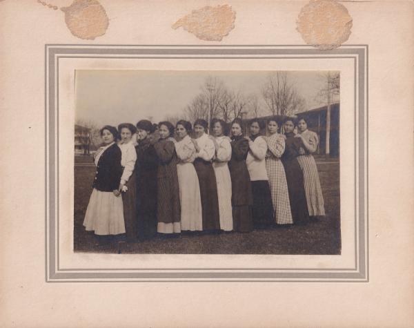 Group of Twelve Female Students, c. 1910
