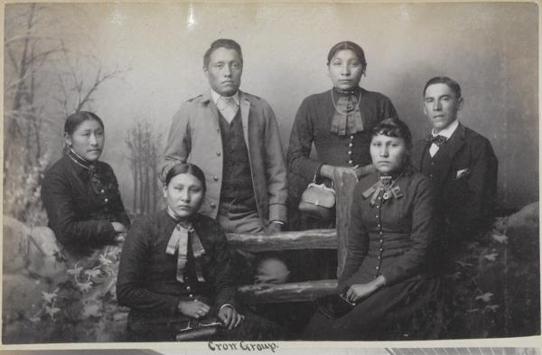 Six Crow students [version 2], c.1892
