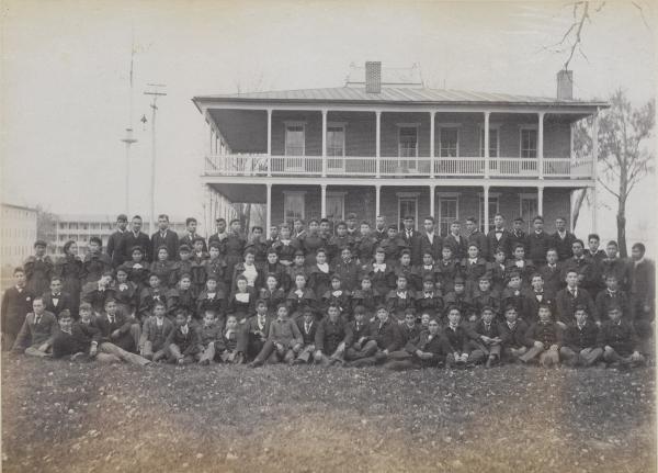 Large group of male and female students #1 [version 2], 1893