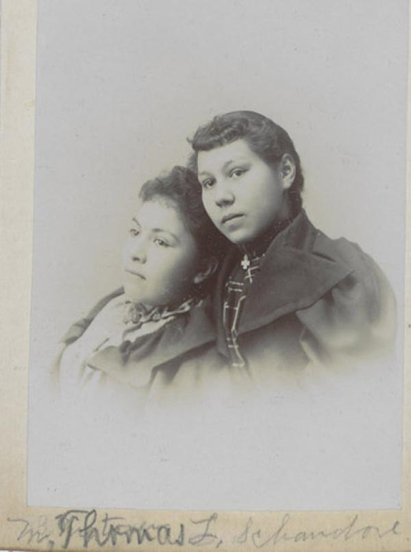 Melinda Thomas and Lily Schanandore, c.1896