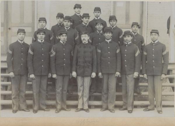 Fourteen student officers, c.1894