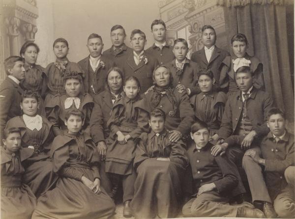 Cheyenne and Arapaho chiefs and students [version 2], 1894