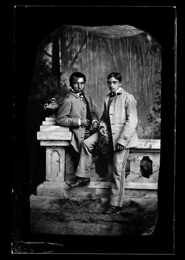 Edgar Fire Thunder and Solomon Chandler, c.1883