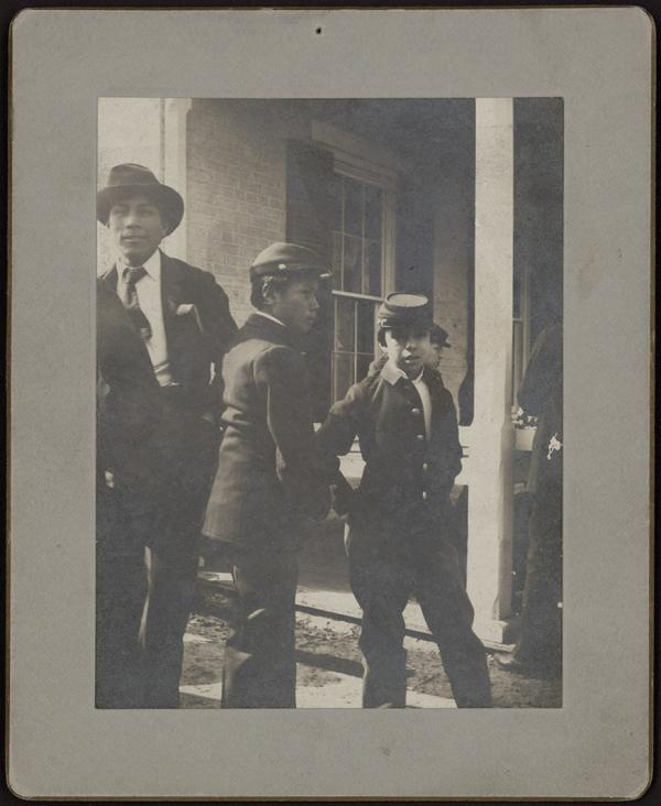 Three unidentified male students #10, 1896