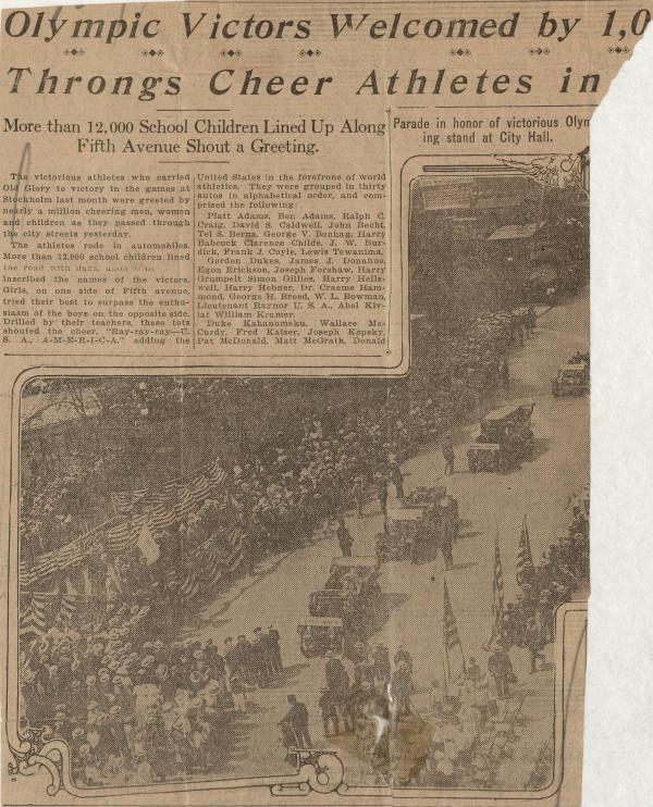 New York Olympic Parade, 1912