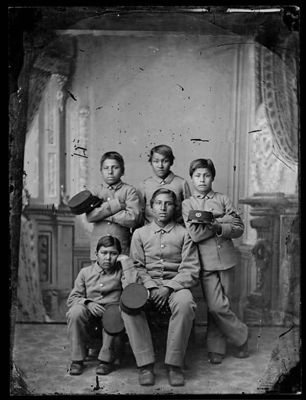 Five unidentified male students #2, c.1885