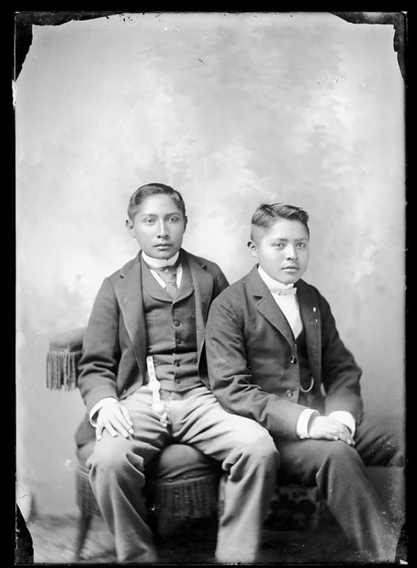 Two unidentified male students #18, c.1890