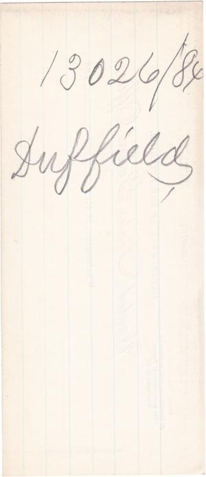 Special Case for Suffield