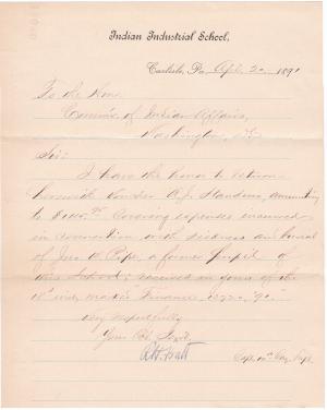Return of Expense Voucher Related to John W. Pipe