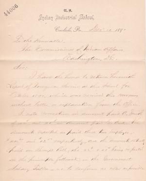 Return of Report of Irregular Employees, October 1891