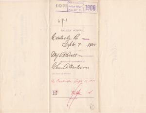 Charles A. Eastman's Application for Leave of Absence 