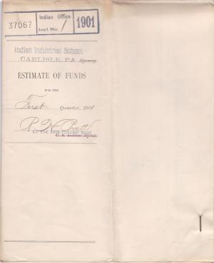 Estimate of Funds and Regular Employee Pay, First Quarter 1902