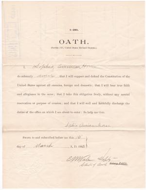 Oath of Office for Sophia American Horse