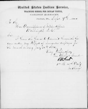 Report of Irregular Employees, July 1880