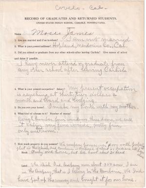 Moses James Student File Moses James Student File