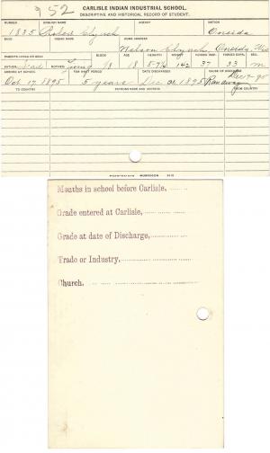 Robert Clynch Student File