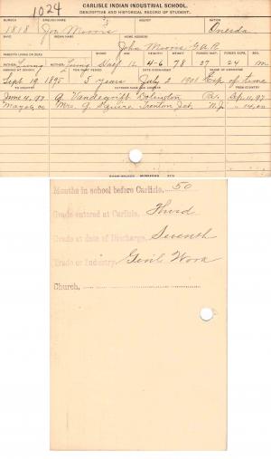 Joseph Morris Student File