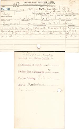 George Collins Student File