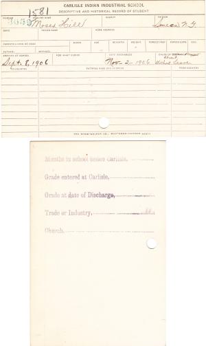 Moses Hill Student File