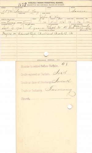 Percival Lay Student File