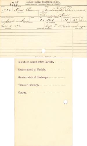 Fred Bunn Student File