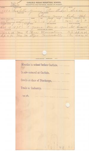Isabella Young Student File