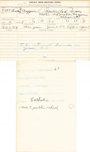 Lusetta Ruth Waggoner Student File