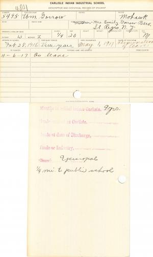 William Gorrow Student File