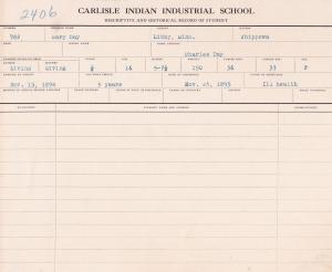 Mary Day Student File