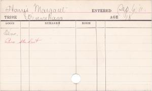 Margaret Harris Progress Card