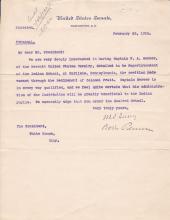 Personnel File of William A. Mercer, Superintendent