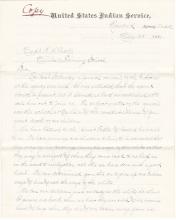 Letters Sent to Pratt from the Rosebud Agency Regarding Return of Children