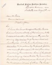 Request of Pueblo Indians to Visit Carlisle and Washington