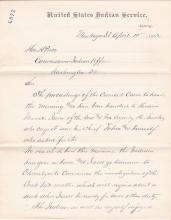 Haworth Documents Visit to Carlisle of Iowa Chiefs