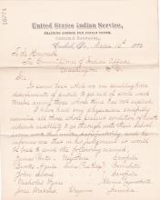 Request to Return Ill Students in 1883