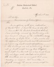 Inspection Report of James A. Cooper of the Carlisle Indian School