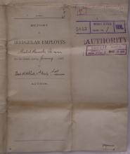 Report of Irregular Employees, January 1891