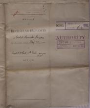 Report of Irregular Employees, February 1891