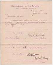 Mary E. Campbell's Application for Leave of Absence 