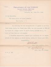 Request to Pay Overage in Account for Transporting Students in Fiscal Year 1896