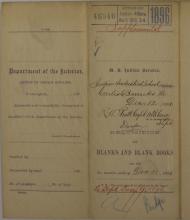 Supplemental Requisition for Blanks and Blank Books, December 1896