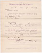 Edward W. Harkness's Application for Annual Leave of Absence 