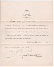 Oaths of Office, July 1897