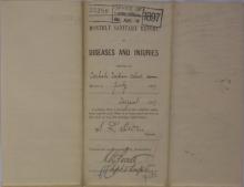 Monthly Sanitary Report of Diseases and Injuries, July 1897