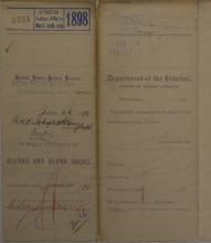 Requisition for Blanks and Blank Books, January 1898