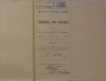 Monthly Sanitary Report of Disease and Injuries, February 1898