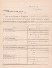 Application for Employment from Nellie O'Dell