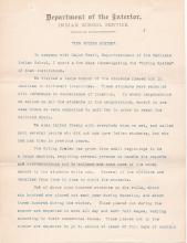 Report and Recommendations on the Carlisle Indian School and Outing System