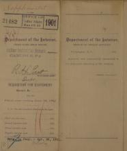 Supplemental Requisition for Stationery, April 1901